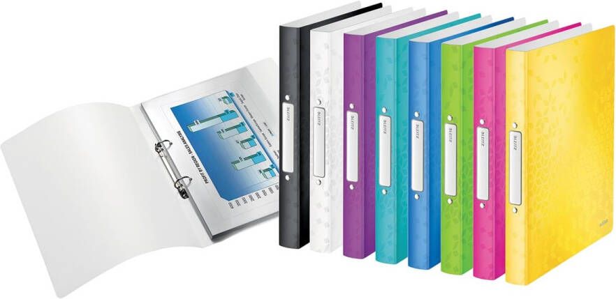 Leitz WOW ringmap uit PP ft A4 geassorteerde kleuren