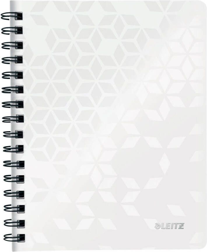 Leitz WOW schrift ft A4 gelijnd wit