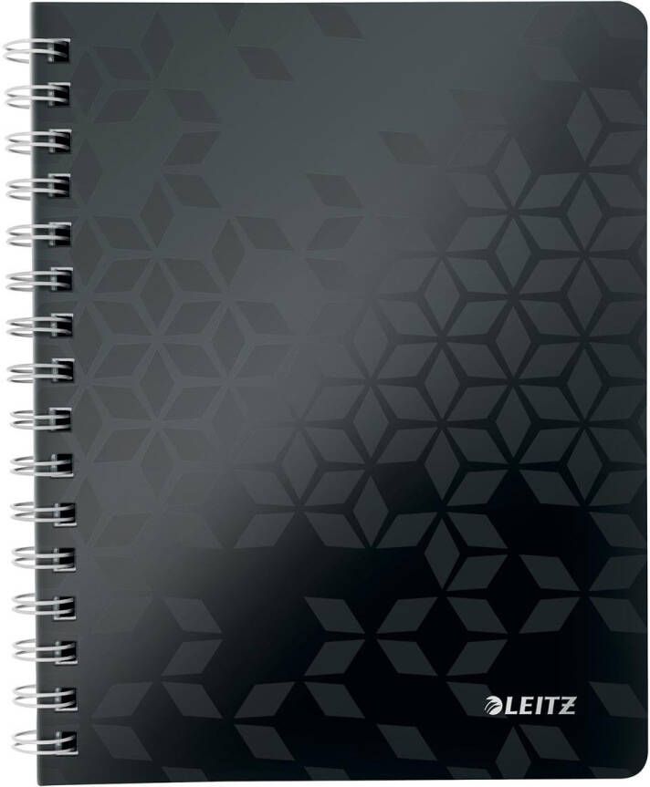 Leitz WOW schrift ft A4 gelijnd zwart