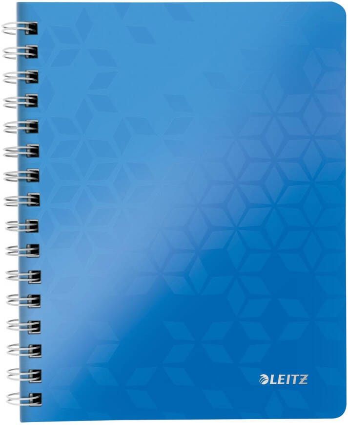 Leitz WOW schrift ft A5 geruit 5 mm blauw