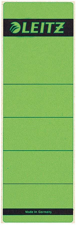 Leitz zelfklevende rugetiketten ft 61 x 191 mm groen pak van 10 stuks