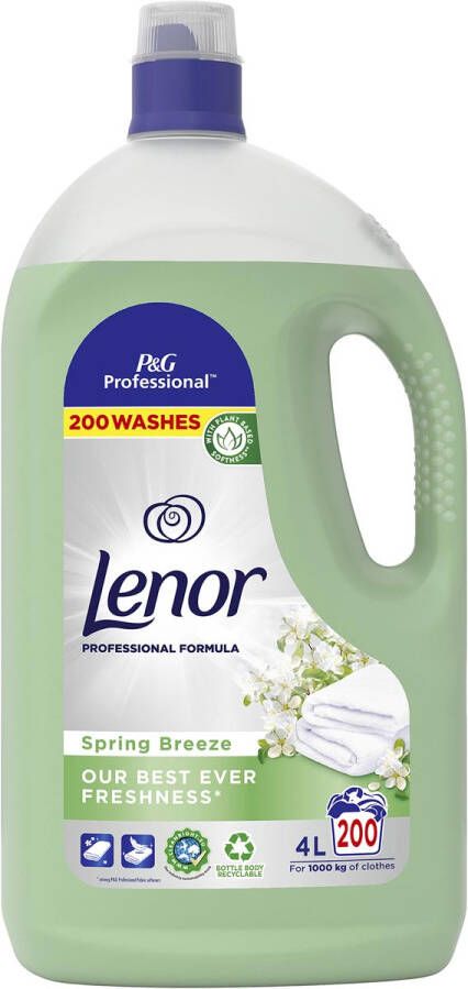 Lenor Professional wasverzachter spring breeze fles van 4 l