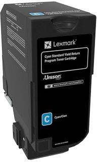 Lexmark Return Program toner CS72x 7.000 pagina&apos;s OEM 74C2SC0 cyaan