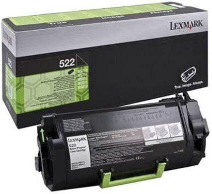 Lexmark Toner Kit zwart return program 522 6000 pagina&apos;s 52D2000