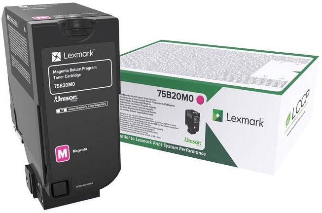 Lexmark toner magenta 10.000 pagina&apos;s OEM: 75B20M0