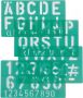 Linex Lettersjabloon 30mm hoofdletters letters cijfers - Thumbnail 1