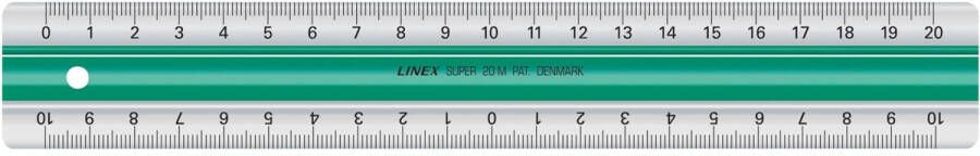 HAMELIN LINEX Super Series liniaal 20 cm s20mm groen