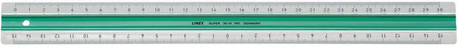 HAMELIN LINEX Super Series liniaal 30 cm s30mm groen