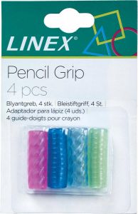 Linex pen en potlood grip blister van 6 stuks