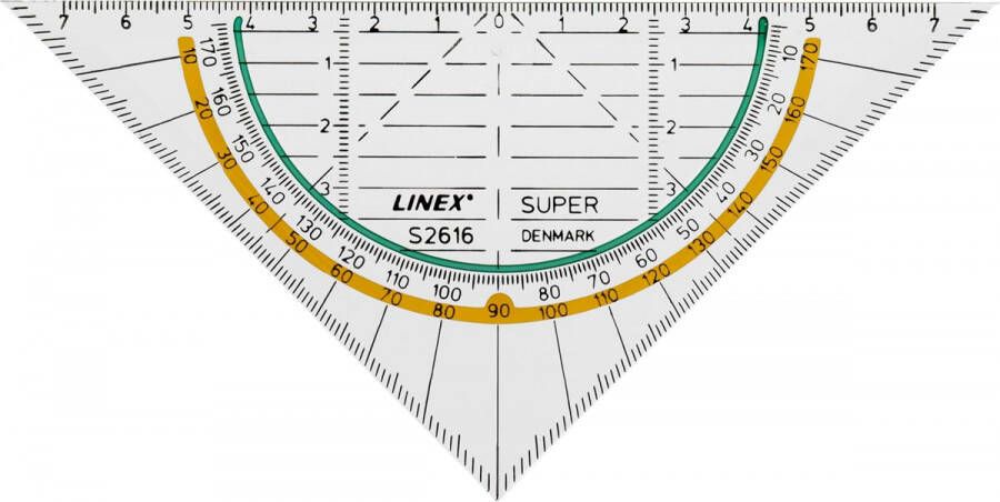 Linex Super Series geodriehoek S2616 16 cm
