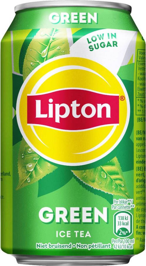 Lipton Ice Tea Green blik van 33 cl pak van 24 stuks