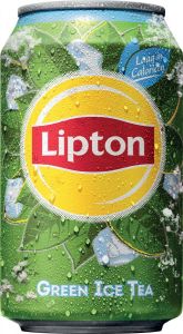 Lipton Ice Tea Green frisdrank niet bruisend blik van 33 cl pak van 24 stuks