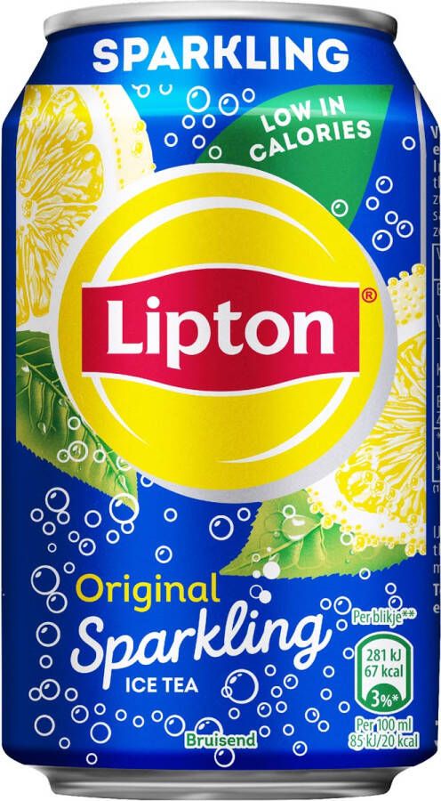 Lipton Ice Tea Sparkling blik van 33 cl pak van 24 stuks