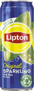 Lipton Ice Tea Sparkling frisdrank bruisend sleek blik van 33 cl pak van 24 stuks