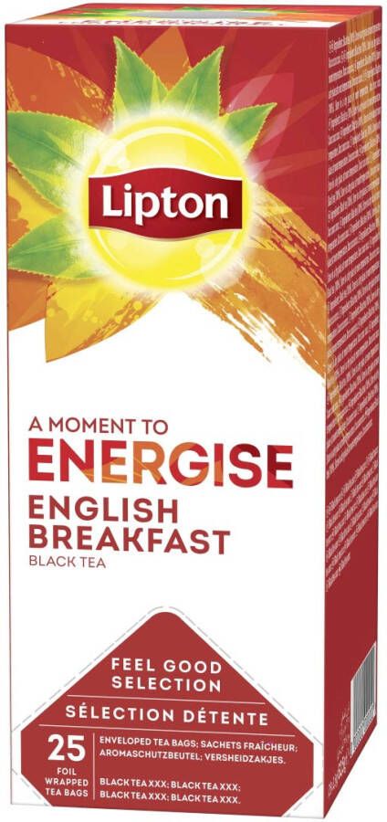 Lipton Tea Company Lipton thee Feel Good Selection English breakfast doos van 25 zakjes