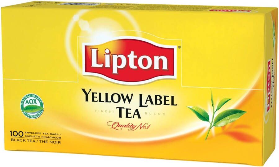 Lipton Tea Company Lipton thee Feel Good Selection Yellow label doos van 100 zakjes