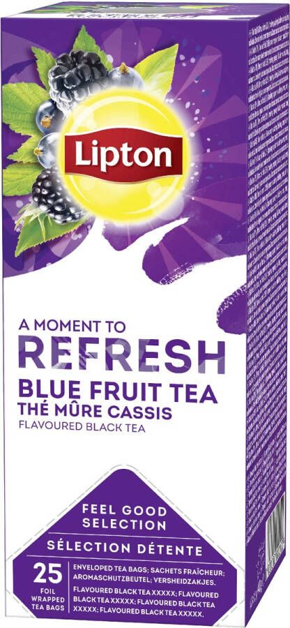 Lipton Tea Company Lipton thee Feel Good Selection zwarte thee bramen & zwarte bes doos van 25 zakjes