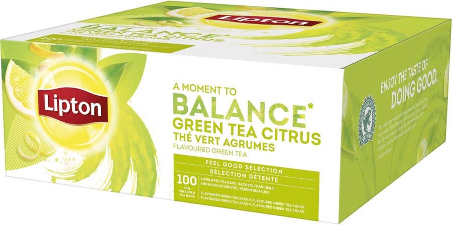Lipton Tea Company Lipton thee Green Tea Citrus pak van 100 zakjes