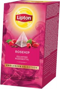 Lipton Tea Company Lipton thee Rozebottel Exclusive Selection doos van 25 zakjes