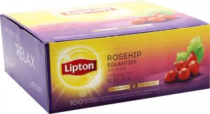 Lipton Tea Company Lipton thee Rozebottel Infusion doos van 100 zakjes