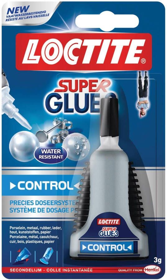 Loctite Secondelijm Control tube 3 gram op blister