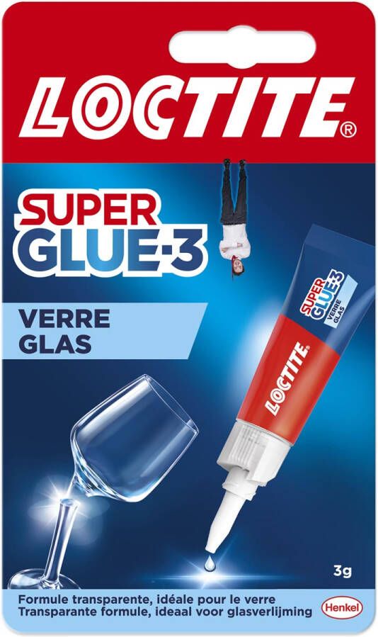 Loctite secondelijm Super Glue Glas 3 g op blister