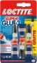 Loctite secondelijm Super Glue Universal 2 + 1 gratis op blister - Thumbnail 1