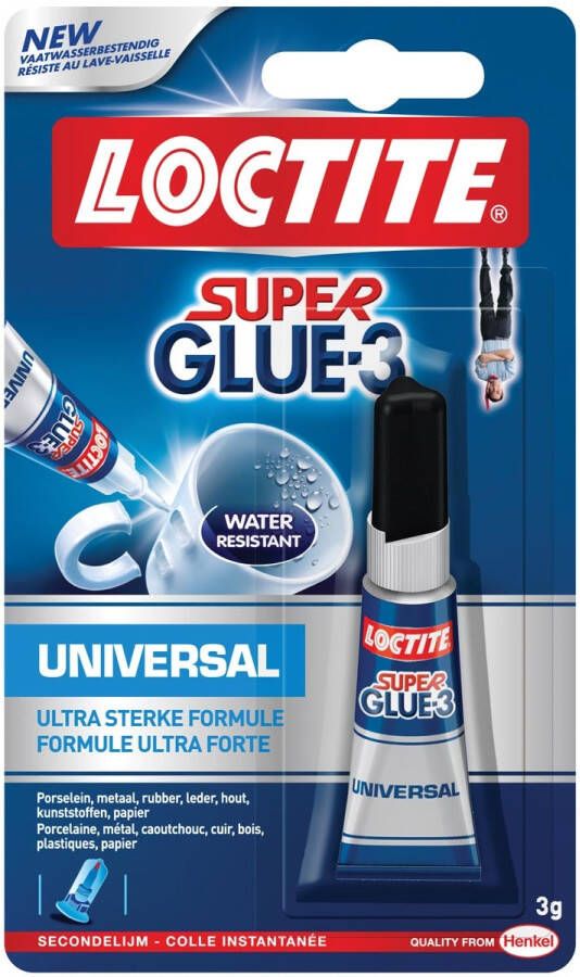 Loctite secondelijm Super Glue Universal op blister