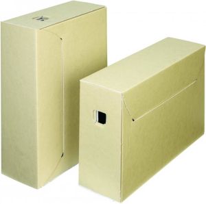 Loeffs Loeff&apos;s archiefdoos City Box 30+ ft 390 x 260 x 115 mm bruin wit pak van 50 stuks