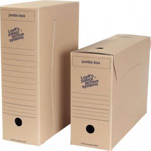 Loeffs Loeff&apos;s archiefdoos Jumbo box massief karton bruin pak van 8 stuks