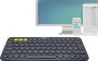 Logitech draadloos toetsenbord K380 azerty zwart - Thumbnail 1