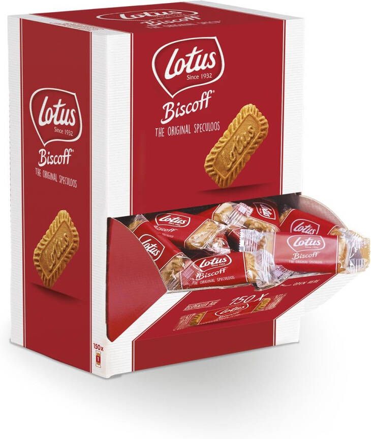 Lotus koeken dispenserdoos van 150 individueel verpakte stuks