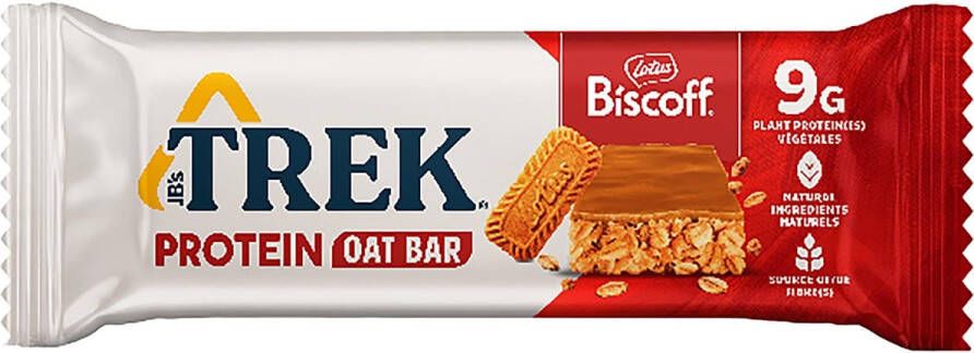 Lotus Trek Biscoff proteïnereep 50 g pak van 16 stuks