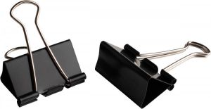 LPC foldbackclip 25 mm zwart doos van 10 stuks