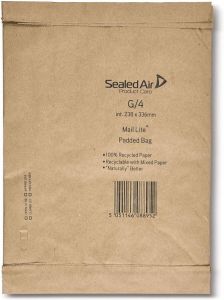 Mail Lite Padded Bag enveloppen bruin G 4 238 x 336 mm doos van 50 stuks