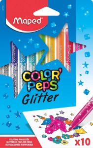 Maped Color&apos;Peps Glitter viltstift etui van 10 stuks assorti