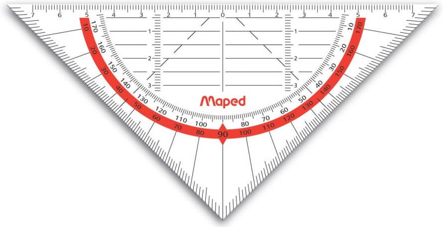 Maped Geodriehoek 028600 160mm flexibel transparant