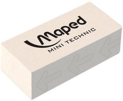 Maped gum Technic 300 verpakt onder cellofaan in een doos