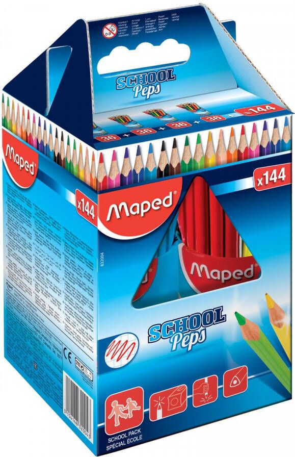 Maped kleurpotlood Color&apos;Peps 144 potloden (classpack)