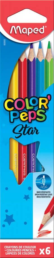 Maped kleurpotlood Color&apos;Peps 6 potloden