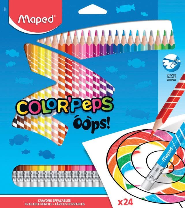 Maped kleurpotlood Color&apos Peps Oops 24 potloden in een kartonnen etui