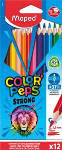 Maped kleurpotlood Color&apos;Peps Strong 12 potloden in een kartonnen etui