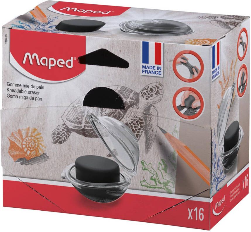 Maped kneedgum doos van 16 stuks