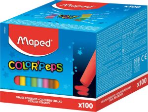 Maped Schoolbordkrijt Color'Peps assorti stofvrij