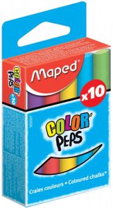 Maped Schoolbordkrijt Color'Peps set Ã¡ 10 stuks assorti