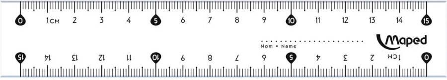 Maped lat Essentials 146 15 cm dubbele graduatie