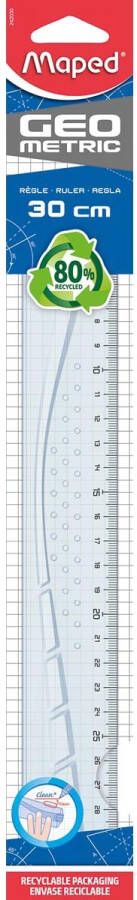 Maped Liniaal Geometric 30cm transparant