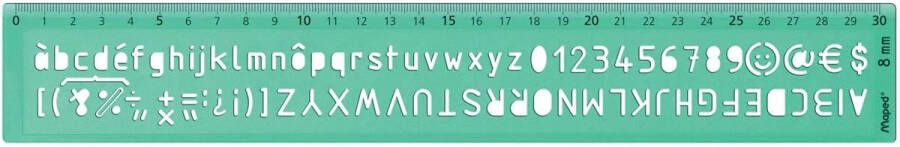 Maped lettersjabloon 8 mm