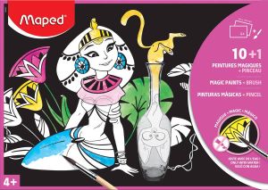 Maped magisch papier om te schilderen ft A4 pak van 10 vel + 1 penseel
