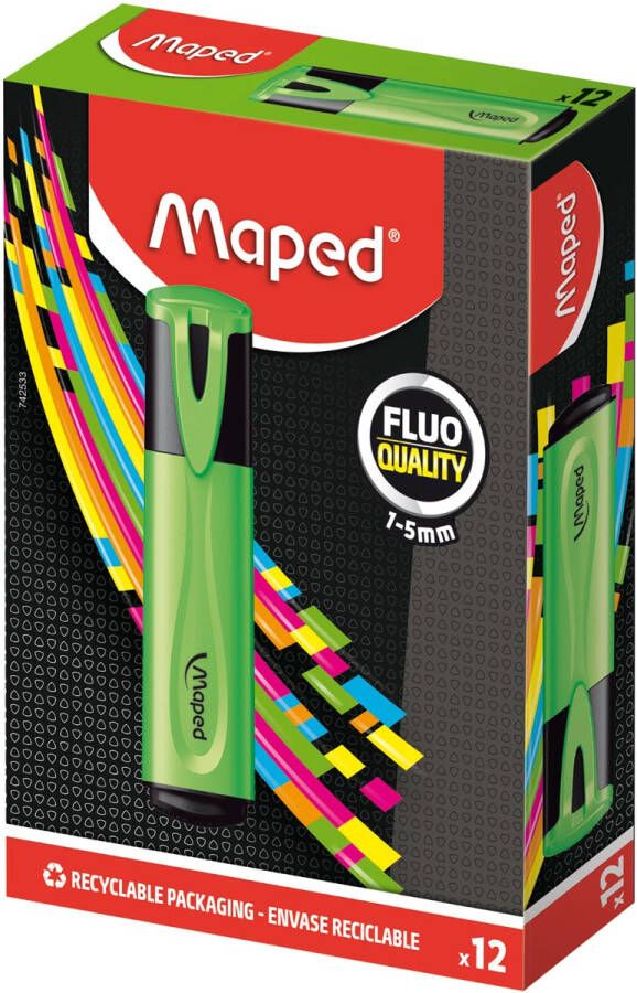 Maped markeerstift Fluo&apos;Peps Classic groen